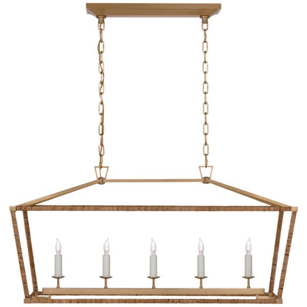  Darlana Medium Rattan Wrapped Linear Lantern