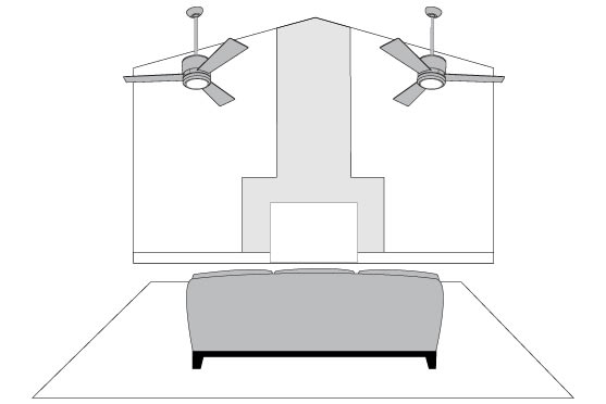 Для наклонных потолков